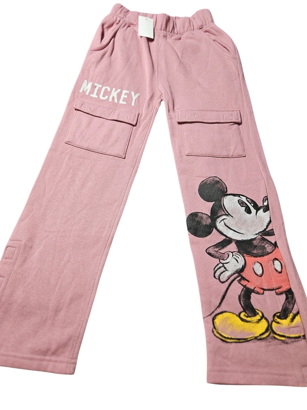 Disney Pink Mickey Cargo Sweatpants